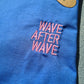 "Wave after Wave" Unisex-Shirt in Amethyst Blue