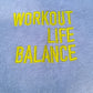 "Workout-Life-Balance" Terry Towel-Shirt / Damen