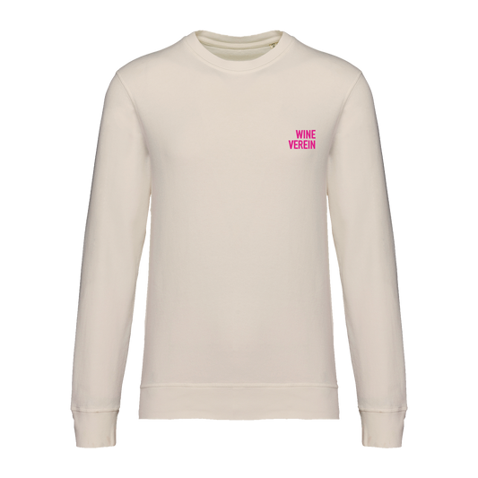 "Wine Verein"-Sweatshirt in Ivory