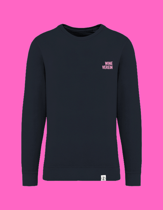 "Wine Verein"-Sweatshirt in Navy