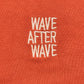 "Wave after Wave" Unisex-Sweatshirt in Washed Pomelo